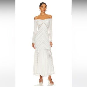 Souley Long Dress in Natural White by CHARO RUIZ IBIZA
